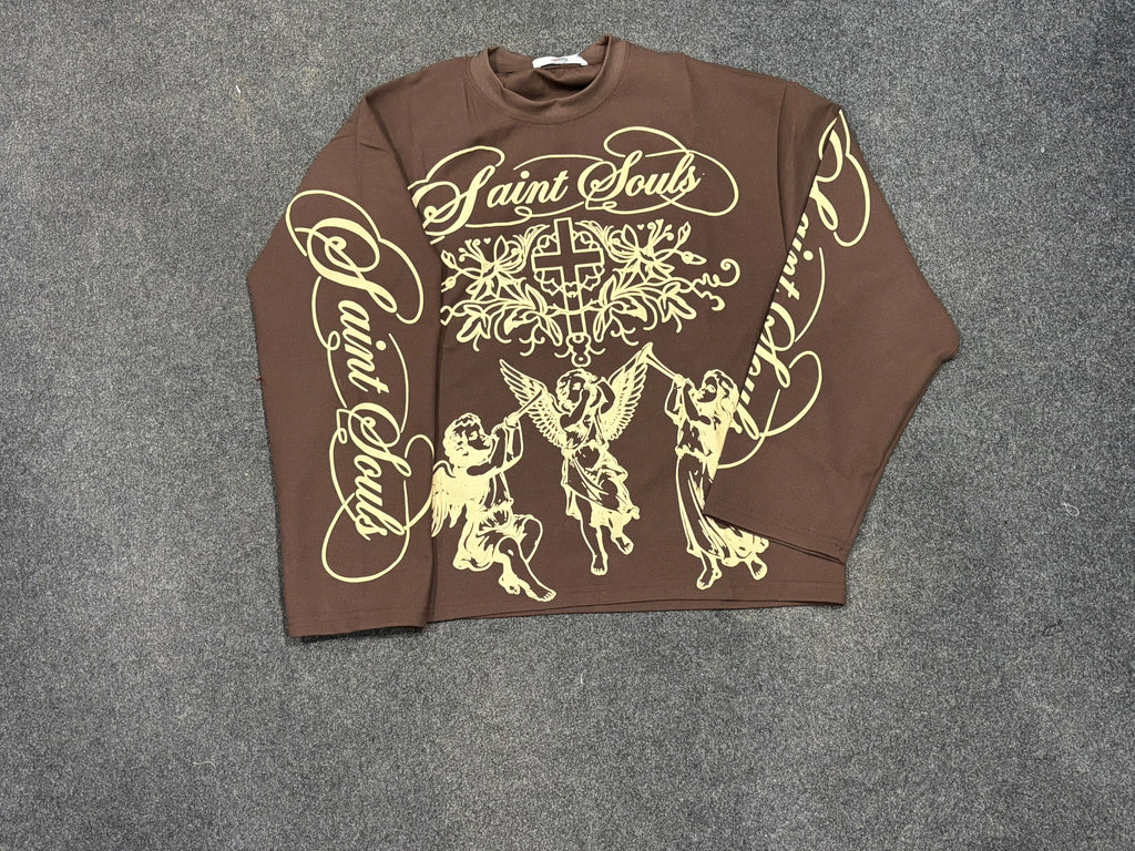 Angel Graffiti Graphic Oversized Tee