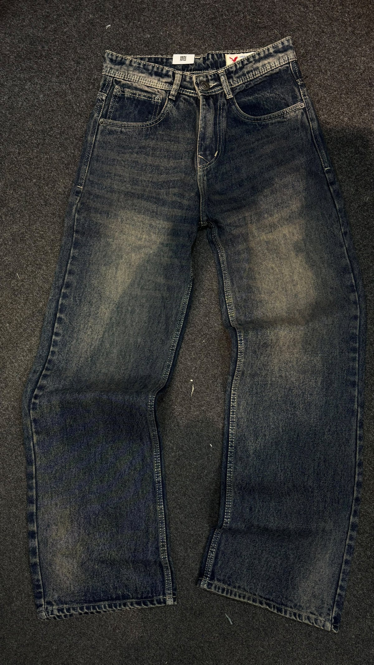 RIVO WEAR BAGGY JEANS CHARCOAL BLACK