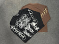 Angel Graffiti Graphic Oversized Tee