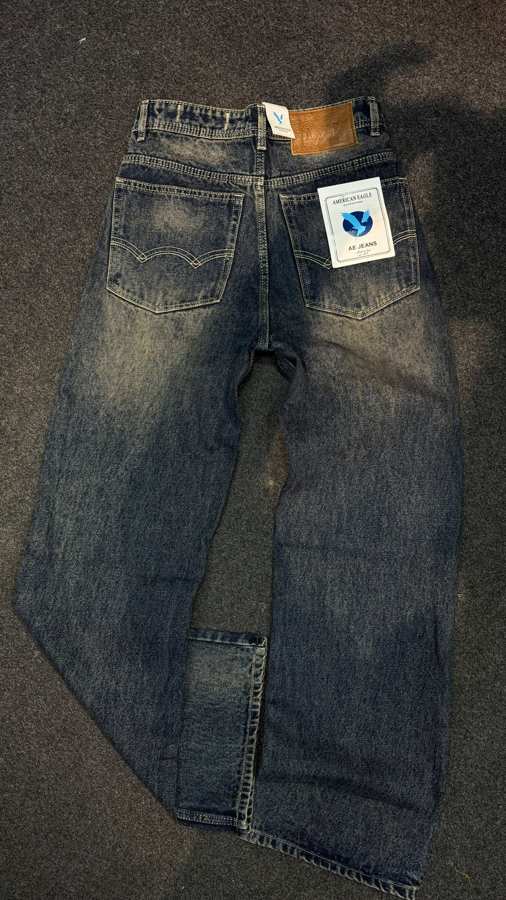 RIVO WEAR BAGGY JEANS CHARCOAL BLACK